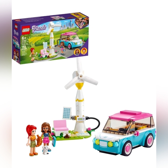 Lego Friends 41443 Olivia's Electric Car Building Toy - Picture 1 of 4